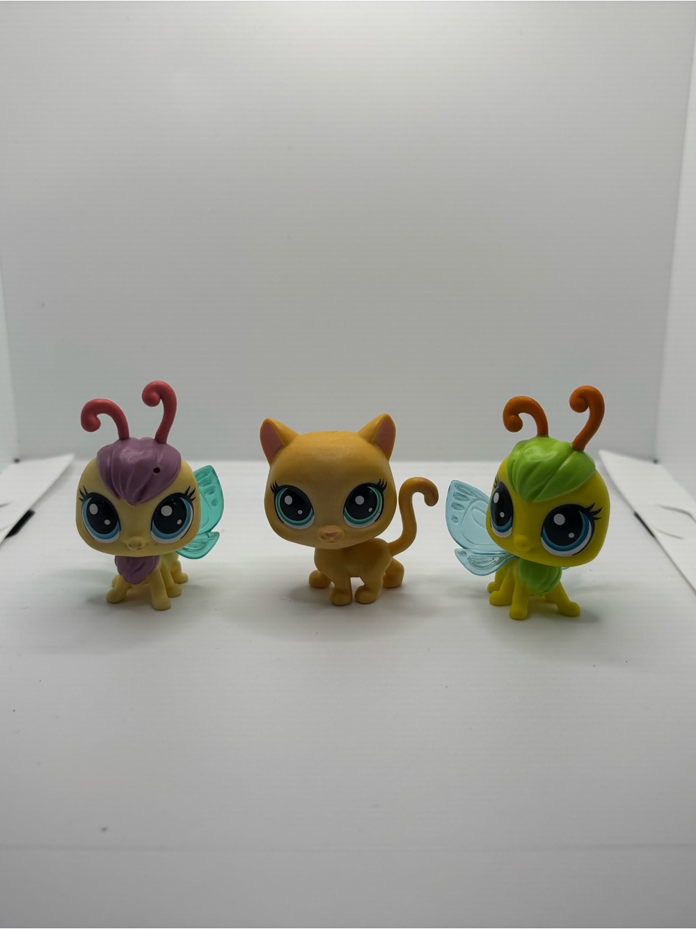 Lot Of 3 LPS Figures - Cat & 2 Butterfly’s/Flutterflies GUC